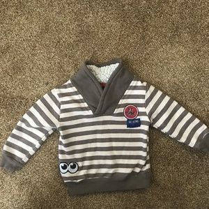 Boys Rock striped sweat shirt 12 months